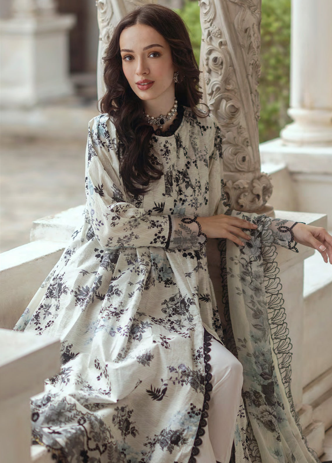 Alzohaib Sunshine Bloom Embroidered Cambric 3 Piece Unstitched Suit AZ24SBCW SB-12 Alzohaib Sunshine Bloom Embroidered Cambric 3 Piece Unstitched Suit AZ24SBCW SB-12