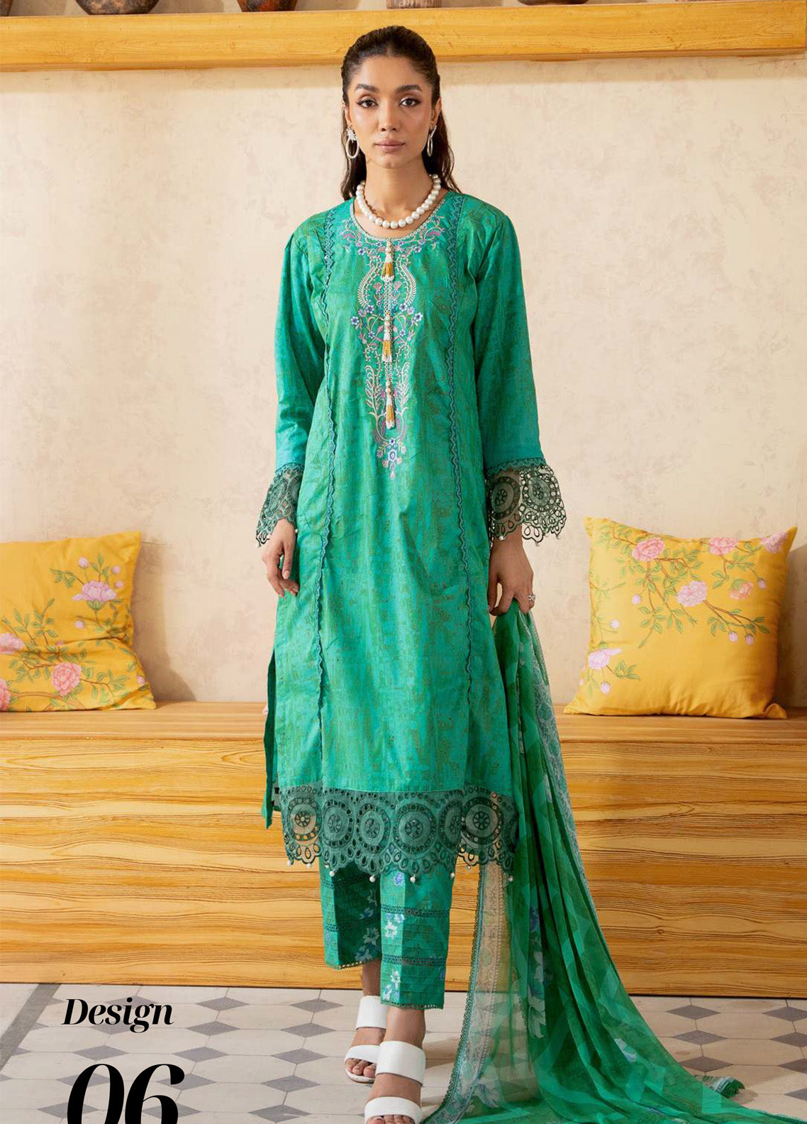 Alzohaib Sunshine Bloom Embroidered Lawn 3 Piece Unstitched Suit AZ24SBPK D-SPK-06 Alzohaib Sunshine Bloom Embroidered Lawn 3 Piece Unstitched Suit AZ24SBPK D-SPK-06