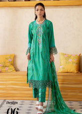 Alzohaib Sunshine Bloom Embroidered Lawn 3 Piece Unstitched Suit AZ24SBPK D-SPK-06