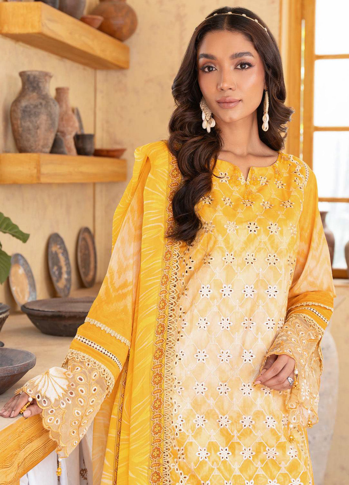 Alzohaib Sunshine Bloom Embroidered Lawn 3 Piece Unstitched Suit AZ24SBPK D-SPK-08 Alzohaib Sunshine Bloom Embroidered Lawn 3 Piece Unstitched Suit AZ24SBPK D-SPK-08