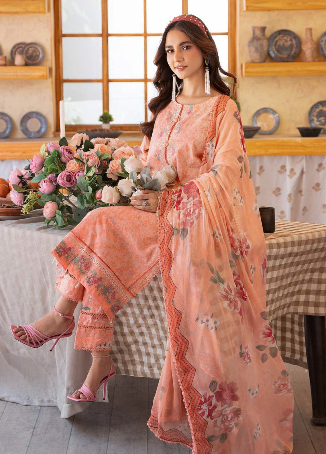 Alzohaib Sunshine Bloom Embroidered Lawn 3 Piece Unstitched Suit AZ24SBPK D-SPK-10 Alzohaib Sunshine Bloom Embroidered Lawn 3 Piece Unstitched Suit AZ24SBPK D-SPK-10