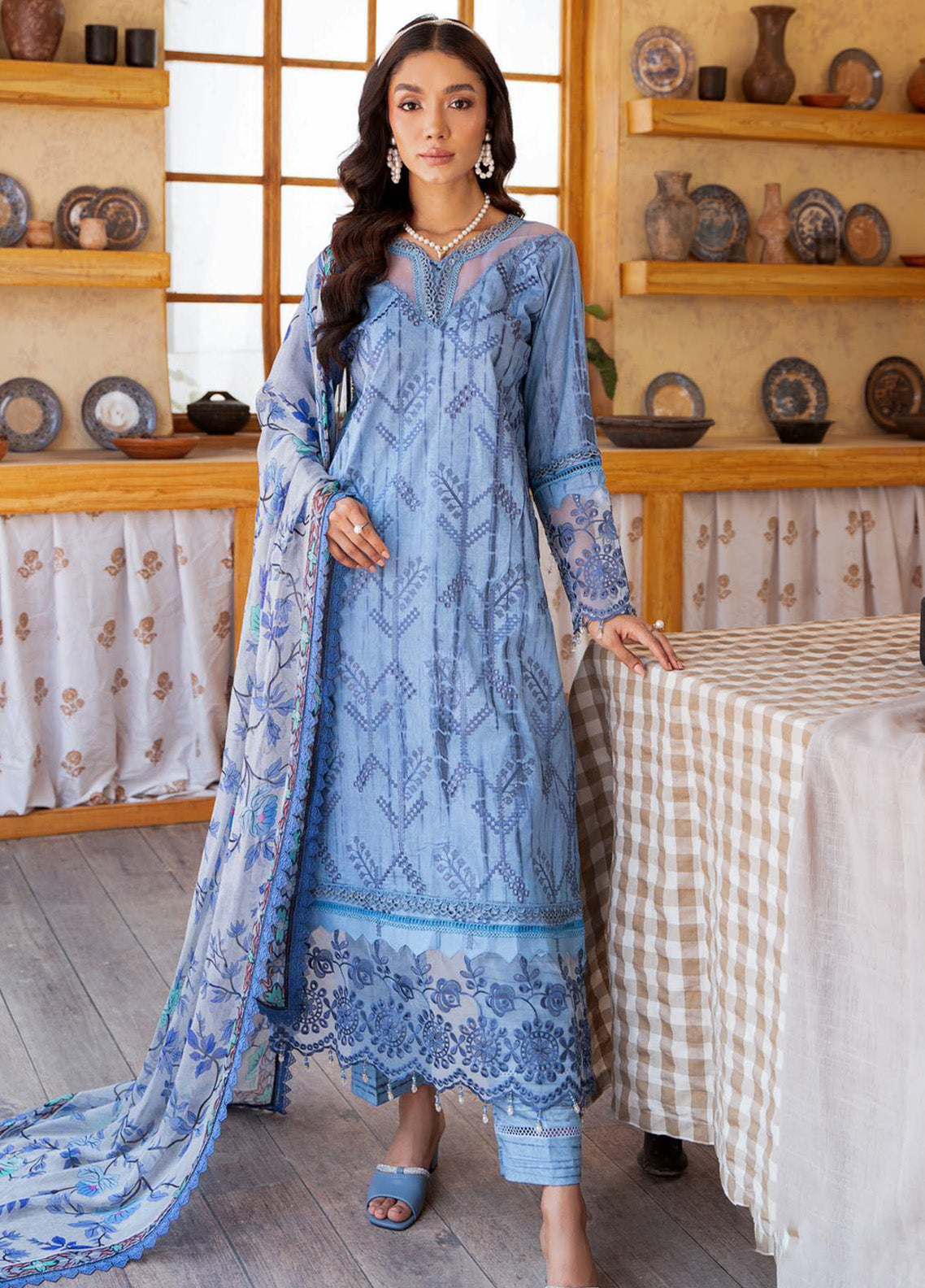 Alzohaib Sunshine Bloom Embroidered Lawn 3 Piece Unstitched Suit AZ24SBPK D-SPK-13 Alzohaib Sunshine Bloom Embroidered Lawn 3 Piece Unstitched Suit AZ24SBPK D-SPK-13