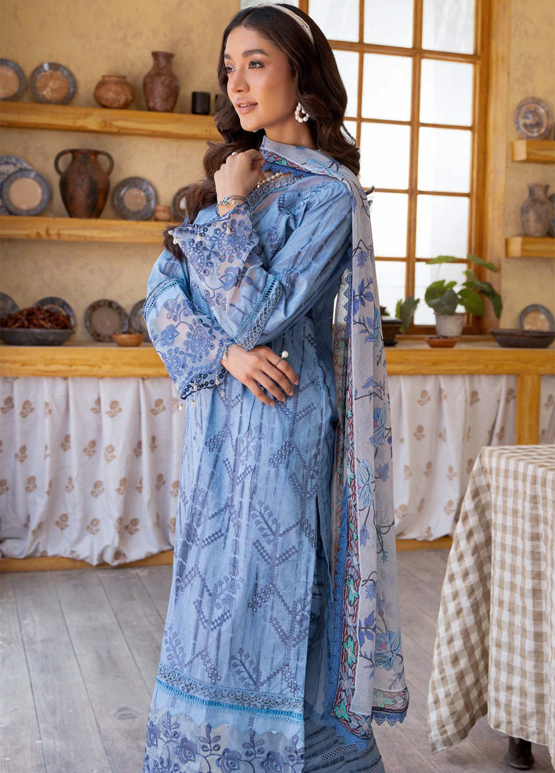 Alzohaib Sunshine Bloom Embroidered Lawn 3 Piece Unstitched Suit AZ24SBPK D-SPK-13 Alzohaib Sunshine Bloom Embroidered Lawn 3 Piece Unstitched Suit AZ24SBPK D-SPK-13