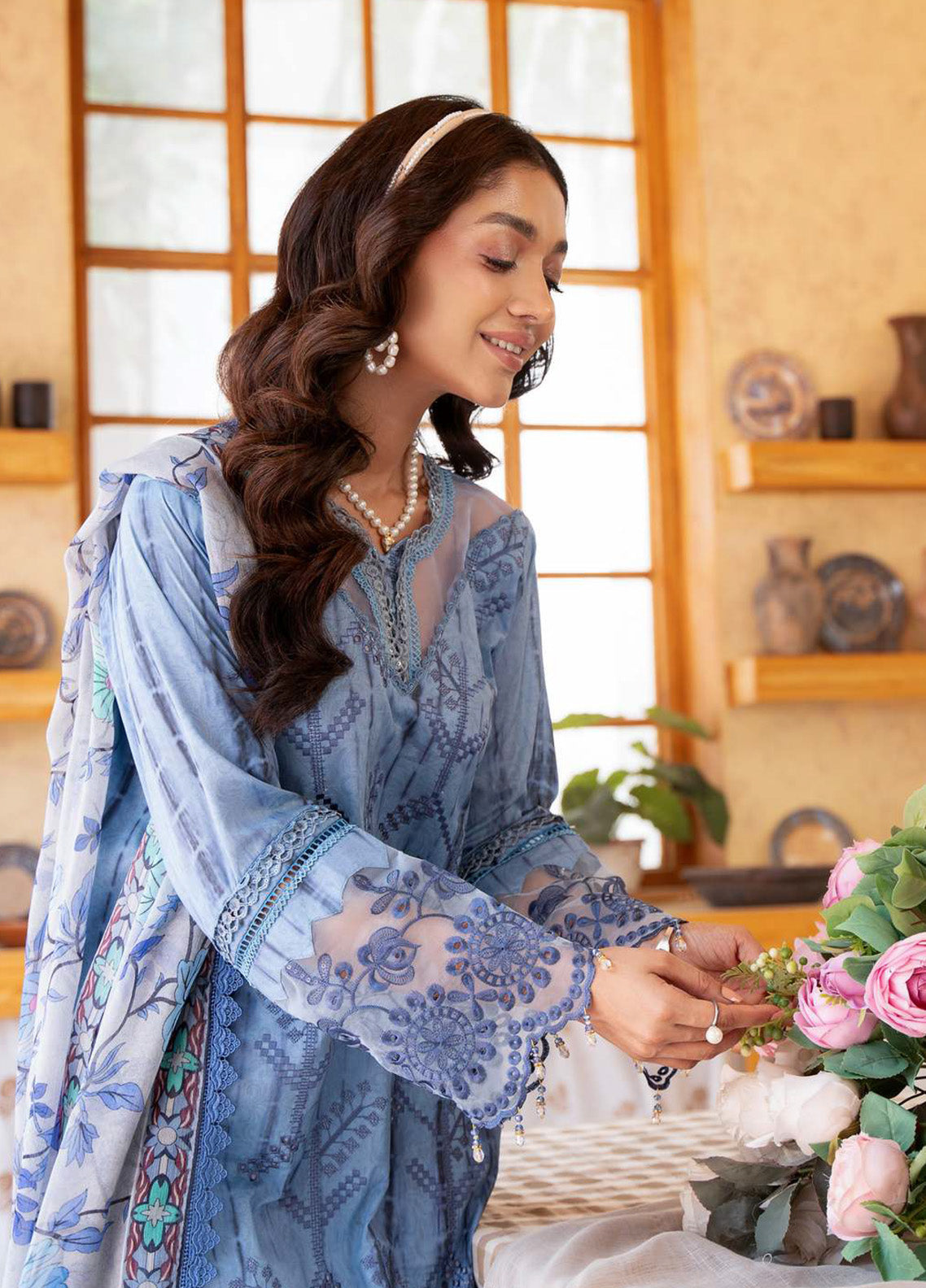 Alzohaib Sunshine Bloom Embroidered Lawn 3 Piece Unstitched Suit AZ24SBPK D-SPK-13 Alzohaib Sunshine Bloom Embroidered Lawn 3 Piece Unstitched Suit AZ24SBPK D-SPK-13