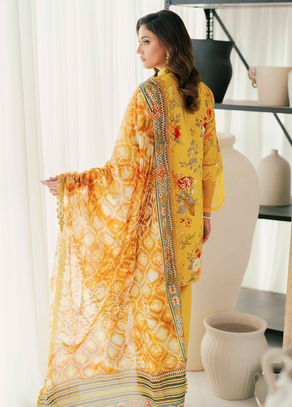 Alzohaib Sunshine Bloom Printed Cotton Satin 3 Piece Unstitched Suit AZ24SB SCS-04 Alzohaib Sunshine Bloom Printed Cotton Satin 3 Piece Unstitched Suit AZ24SB SCS-04