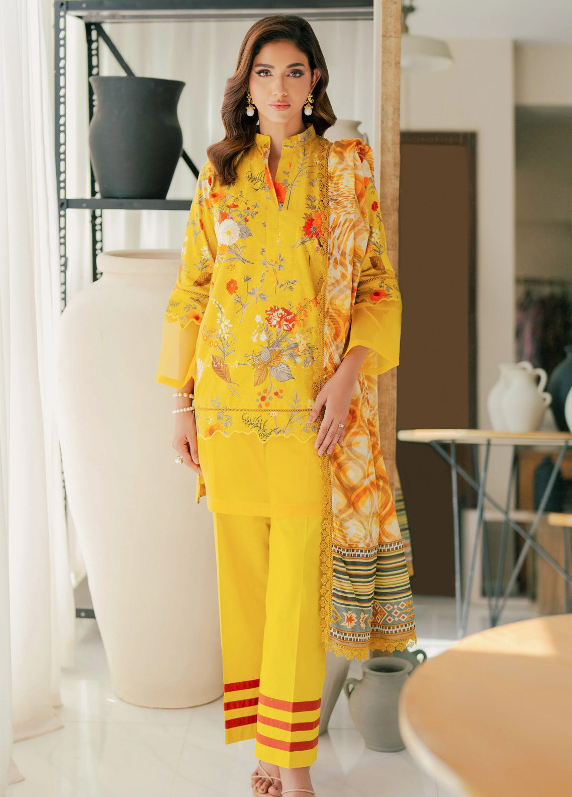 Alzohaib Sunshine Bloom Printed Cotton Satin 3 Piece Unstitched Suit AZ24SB SCS-04 Alzohaib Sunshine Bloom Printed Cotton Satin 3 Piece Unstitched Suit AZ24SB SCS-04