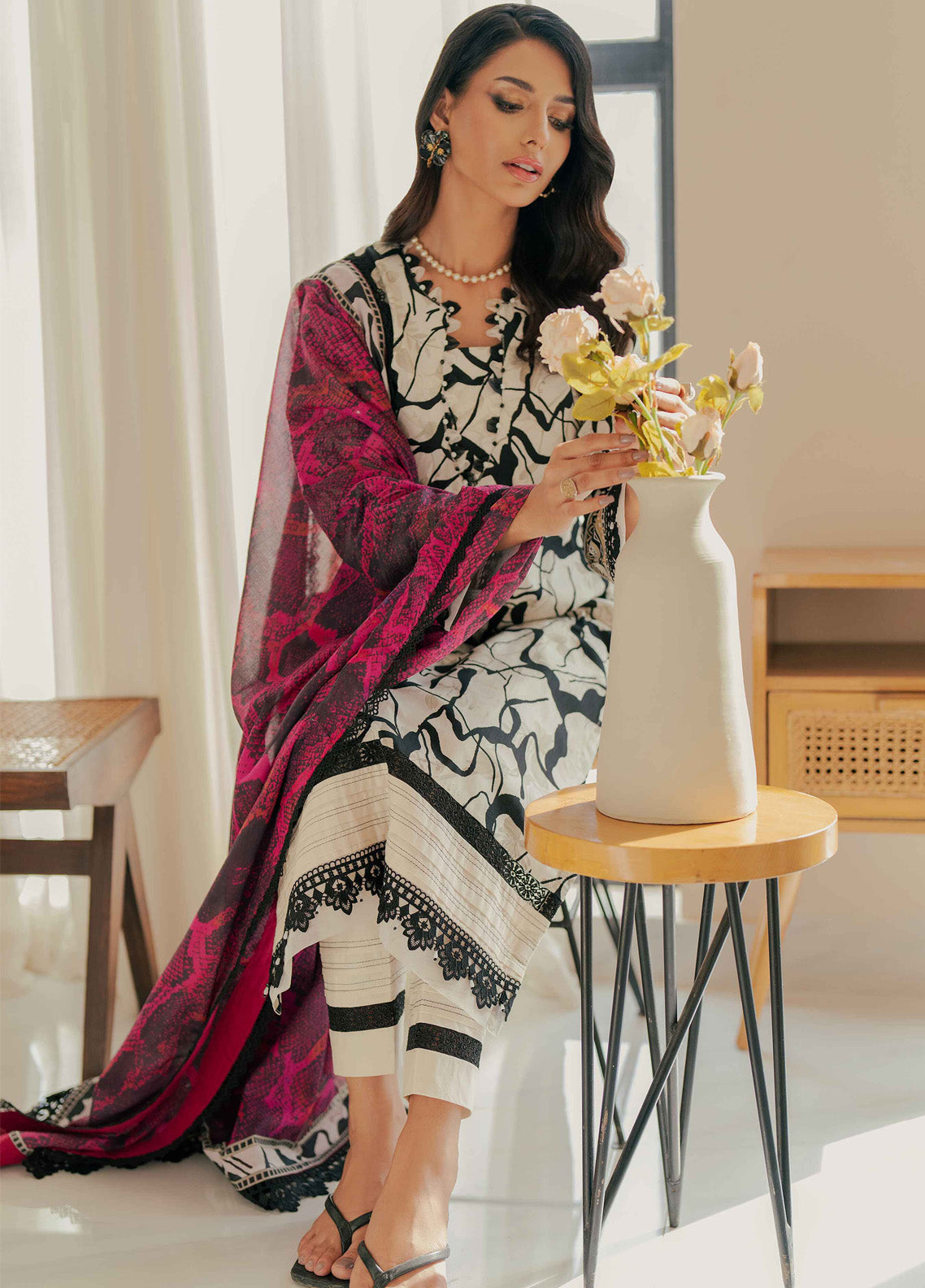 Alzohaib Sunshine Bloom Printed Cotton Satin 3 Piece Unstitched Suit AZ24SB SCS-07 Alzohaib Sunshine Bloom Printed Cotton Satin 3 Piece Unstitched Suit AZ24SB SCS-07