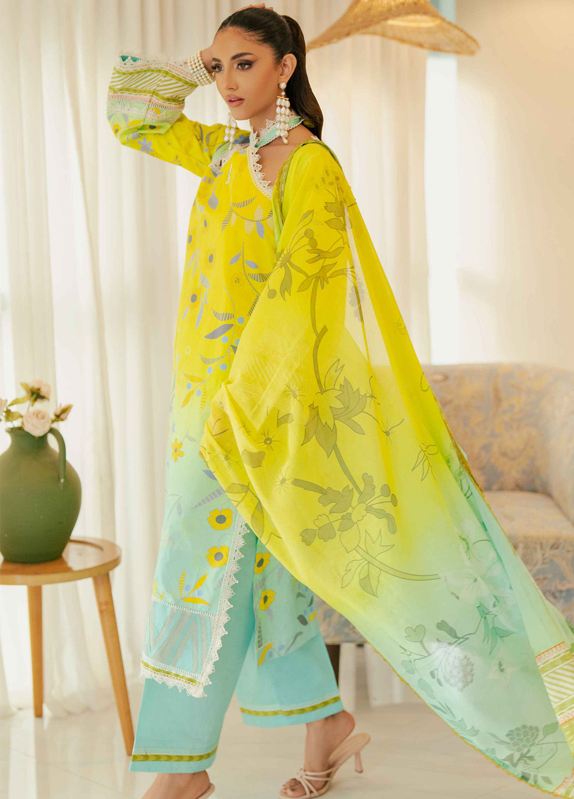 Alzohaib Sunshine Bloom Printed Cotton Satin 3 Piece Unstitched Suit AZ24SB SCS-09 Alzohaib Sunshine Bloom Printed Cotton Satin 3 Piece Unstitched Suit AZ24SB SCS-09