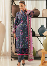 Alzohaib Sunshine Bloom Printed Cotton Satin 3 Piece Unstitched Suit AZ24SB SCS-13