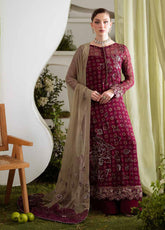 Amaya By Nureh Luxury Embroidered Chiffon 3 Piece Unstitched Suit NU25ALEC D-AM-20