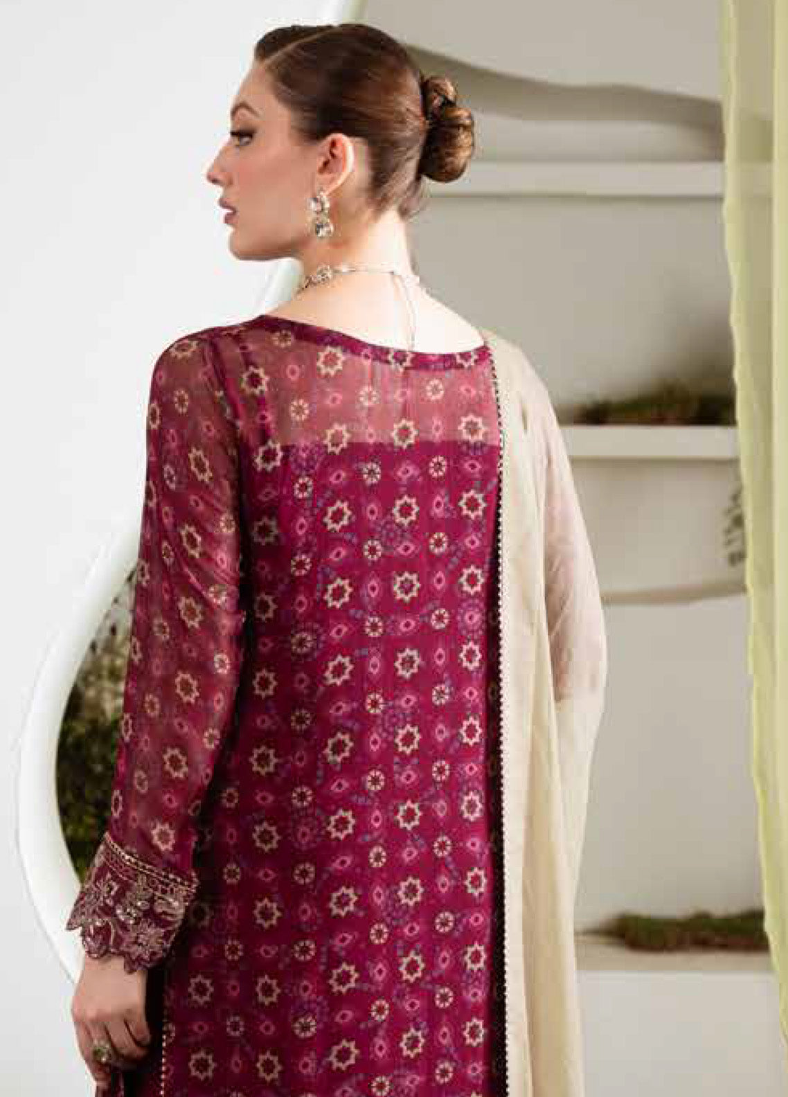 Amaya By Nureh Luxury Embroidered Chiffon 3 Piece Unstitched Suit NU25ALEC D-AM-20 Amaya By Nureh Luxury Embroidered Chiffon 3 Piece Unstitched Suit NU25ALEC D-AM-20