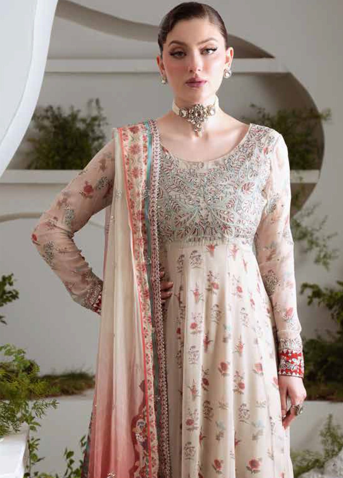 Amaya By Nureh Luxury Embroidered Chiffon 3 Piece Unstitched Suit NU25ALEC D-AM-21 Amaya By Nureh Luxury Embroidered Chiffon 3 Piece Unstitched Suit NU25ALEC D-AM-21