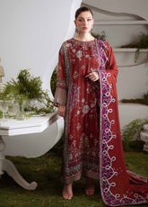 Amaya By Nureh Luxury Embroidered Chiffon 3 Piece Unstitched Suit NU25ALEC D-AM-24