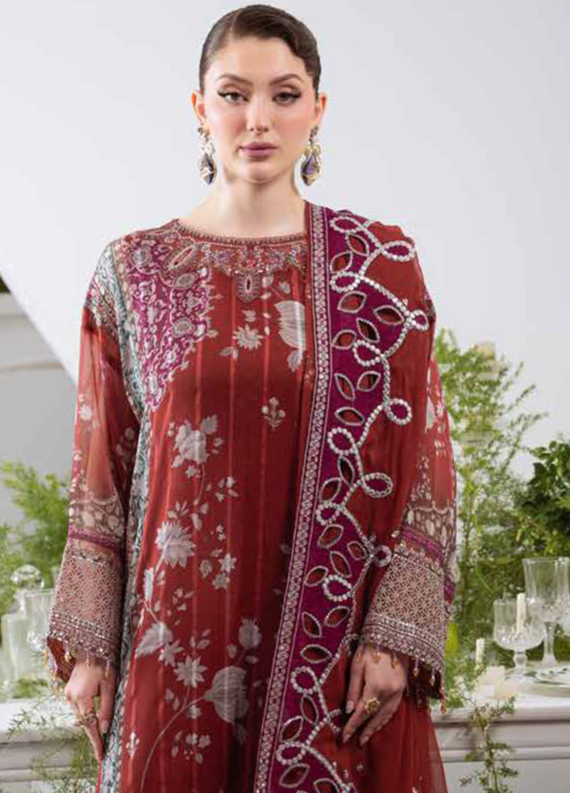 Amaya By Nureh Luxury Embroidered Chiffon 3 Piece Unstitched Suit NU25ALEC D-AM-24 Amaya By Nureh Luxury Embroidered Chiffon 3 Piece Unstitched Suit NU25ALEC D-AM-24