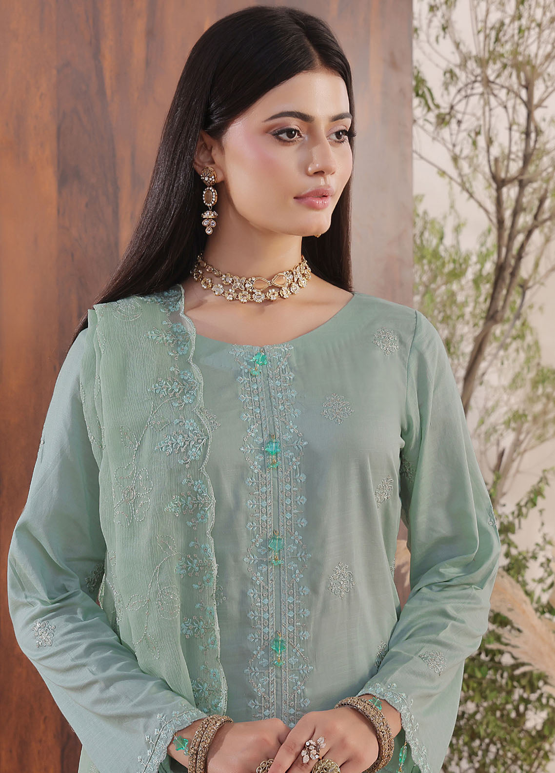 Anaya By Soghat Creation Embroidered Cotton 3 Piece Unstitched Suit SC25A SEC-01 Anaya By Soghat Creation Embroidered Cotton 3 Piece Unstitched Suit SC25A SEC-01