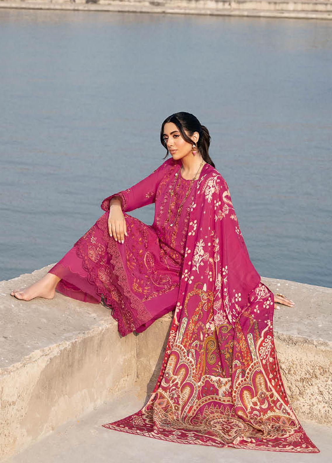 Andaaz By Ramsha Embroidered Lawn Unstitched 3 Piece Suit - 03 Andaaz By Ramsha Embroidered Lawn Unstitched 3 Piece Suit - 03