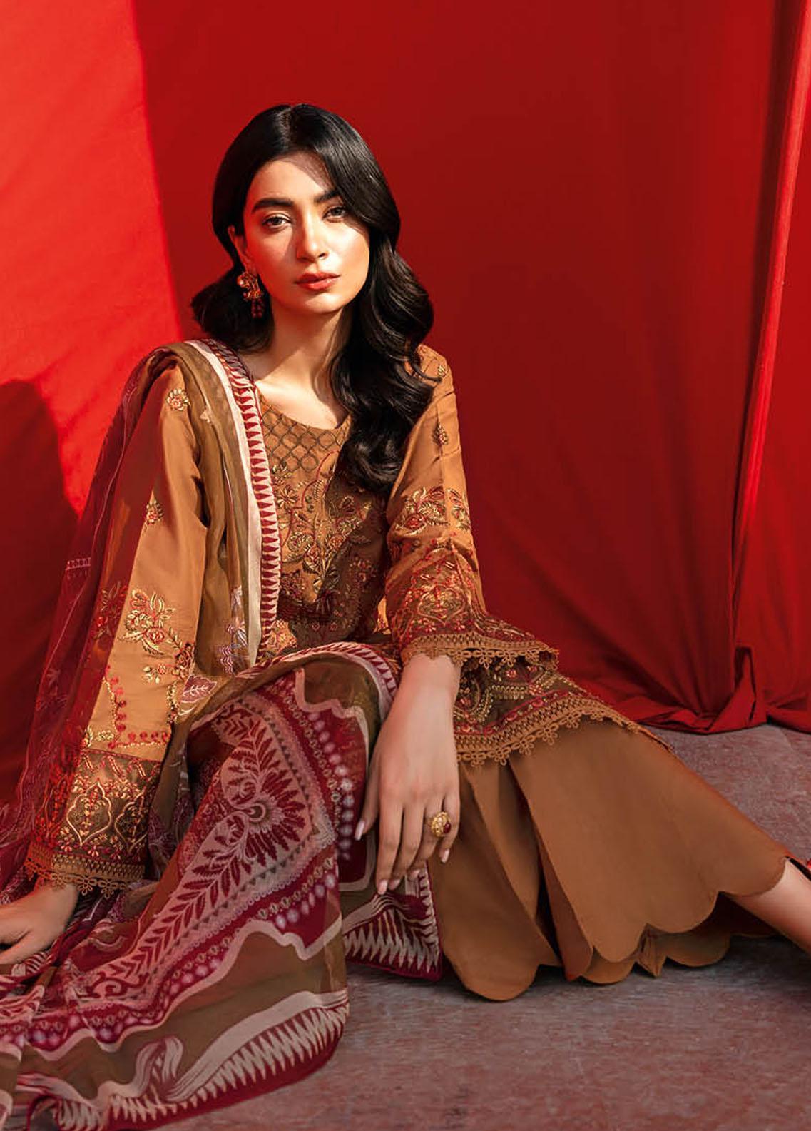 Andaaz By Ramsha Embroidered Lawn Unstitched 3 Piece Suit - 08 Andaaz By Ramsha Embroidered Lawn Unstitched 3 Piece Suit - 08
