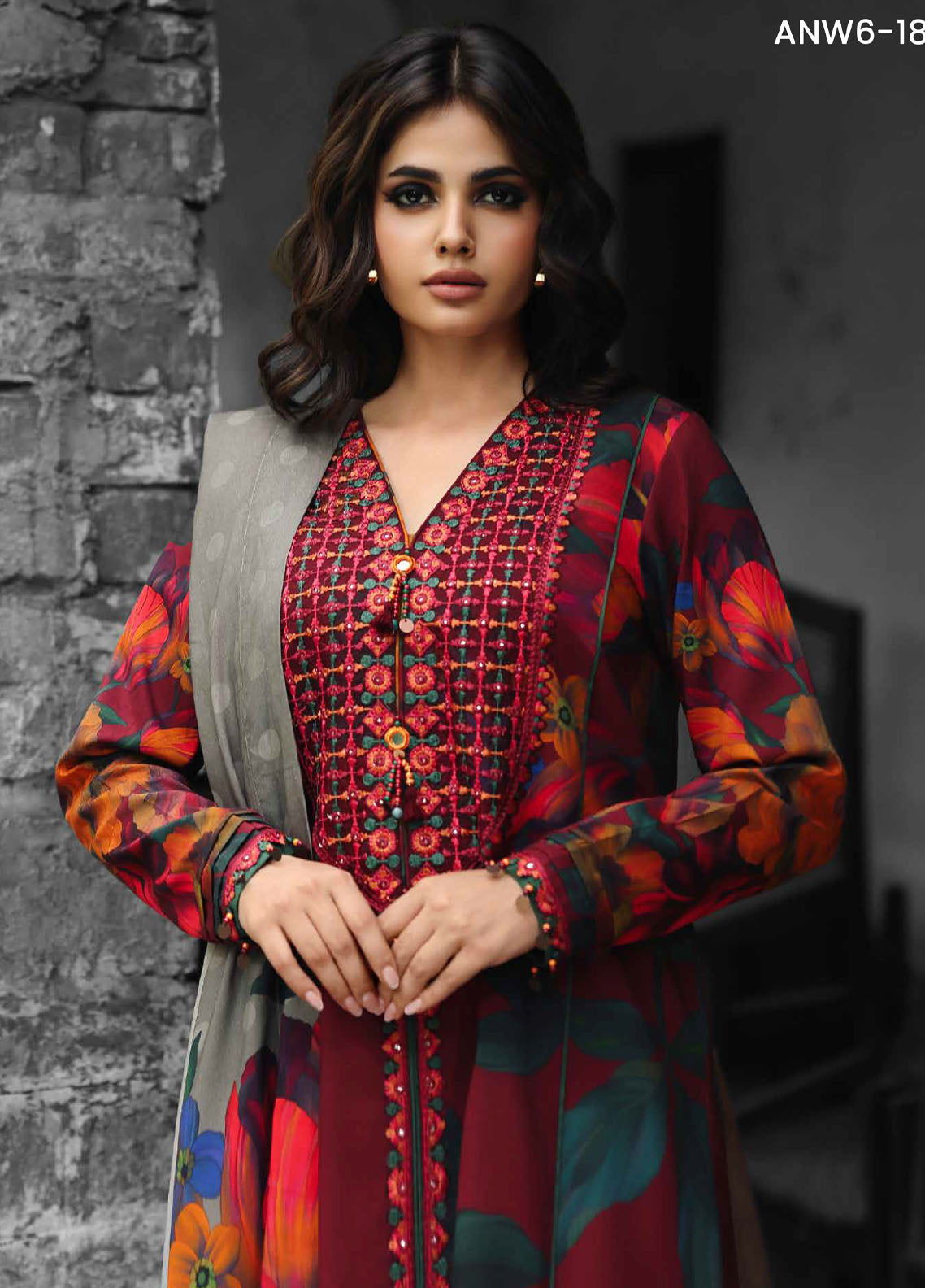 Aniiq By Charizma Embroidered Linen 3 Piece Unstitched Suit CH25AELV2 D-ANW6-18 Aniiq By Charizma Embroidered Linen 3 Piece Unstitched Suit CH25AELV2 D-ANW6-18