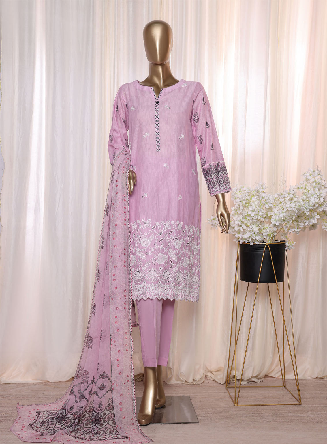 Anmol By HZ Textile Chikankari Embroidered Lawn 3 Piece Unstitched Suit HZ24AV2 ACE-23462 Anmol By HZ Textile Chikankari Embroidered Lawn 3 Piece Unstitched Suit HZ24AV2 ACE-23462