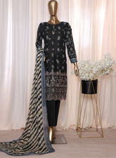 Anmol By HZ Textile Chikankari Embroidered Lawn 3 Piece Unstitched Suit HZ24AV2 ACE-23465