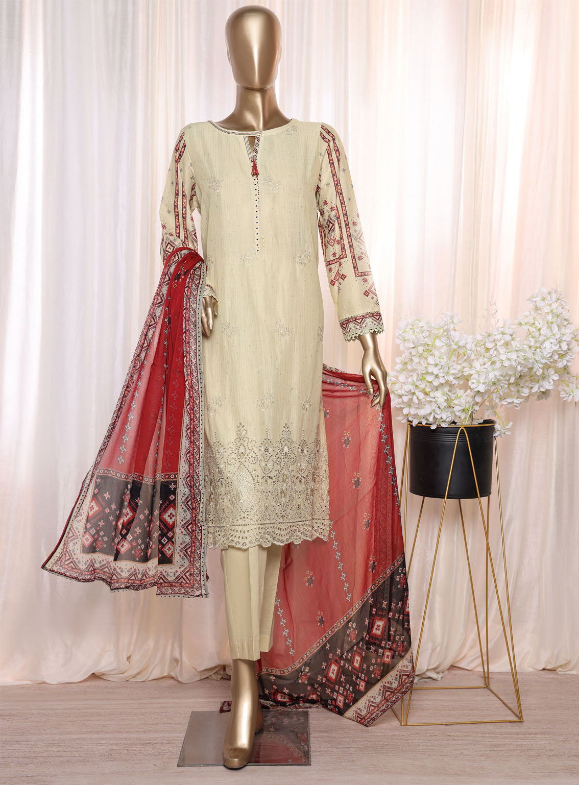 Anmol By HZ Textile Chikankari Embroidered Lawn 3 Piece Unstitched Suit HZ24AV2 ACE-23467 Anmol By HZ Textile Chikankari Embroidered Lawn 3 Piece Unstitched Suit HZ24AV2 ACE-23467