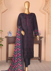 Anmol By HZ Textiles Embroidered Chikankari Linen 3 Piece Unstitched Suit HZ25ALCE ALS-1333