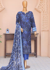 Anmol By HZ Textiles Embroidered Chikankari Linen 3 Piece Unstitched Suit HZ25ALCE ALS-1338