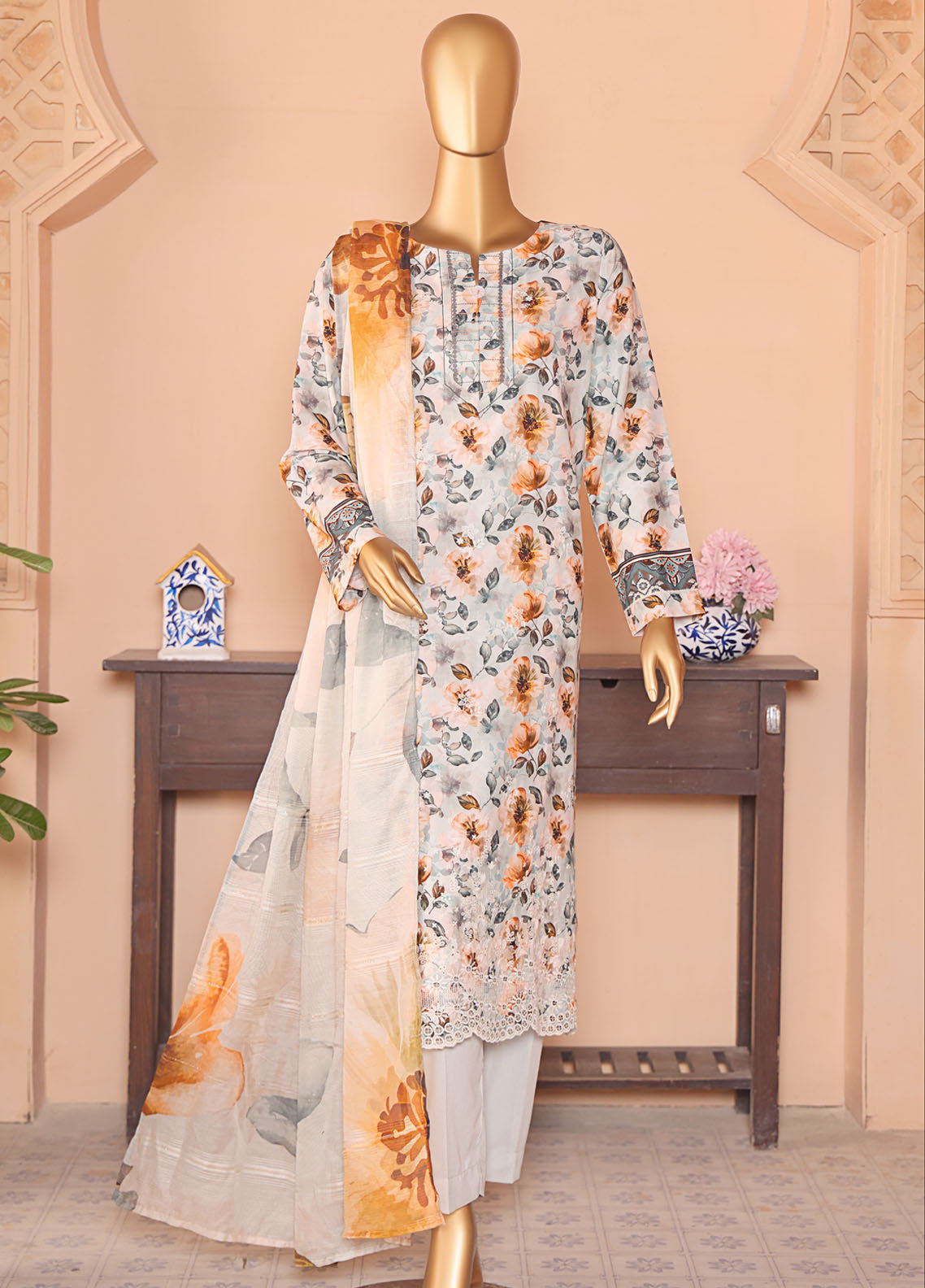 Anmol By HZ Textiles Embroidered Chikankari Linen 3 Piece Unstitched Suit HZ25ALCE ALS-1343 Anmol By HZ Textiles Embroidered Chikankari Linen 3 Piece Unstitched Suit HZ25ALCE ALS-1343