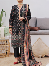 Anmol By VS Textile Embroidered Cottel 3 Piece Unstitched Suit VS24AC D-256