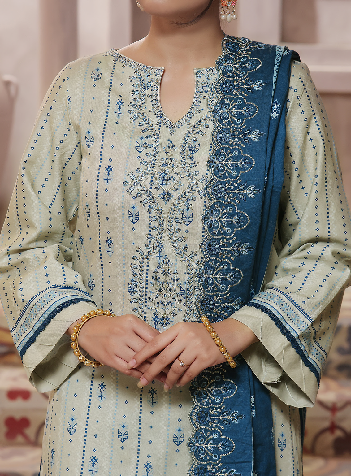 Anmol By VS Textile Embroidered Cottel 3 Piece Unstitched Suit VS24AC D-257 Anmol By VS Textile Embroidered Cottel 3 Piece Unstitched Suit VS24AC D-257