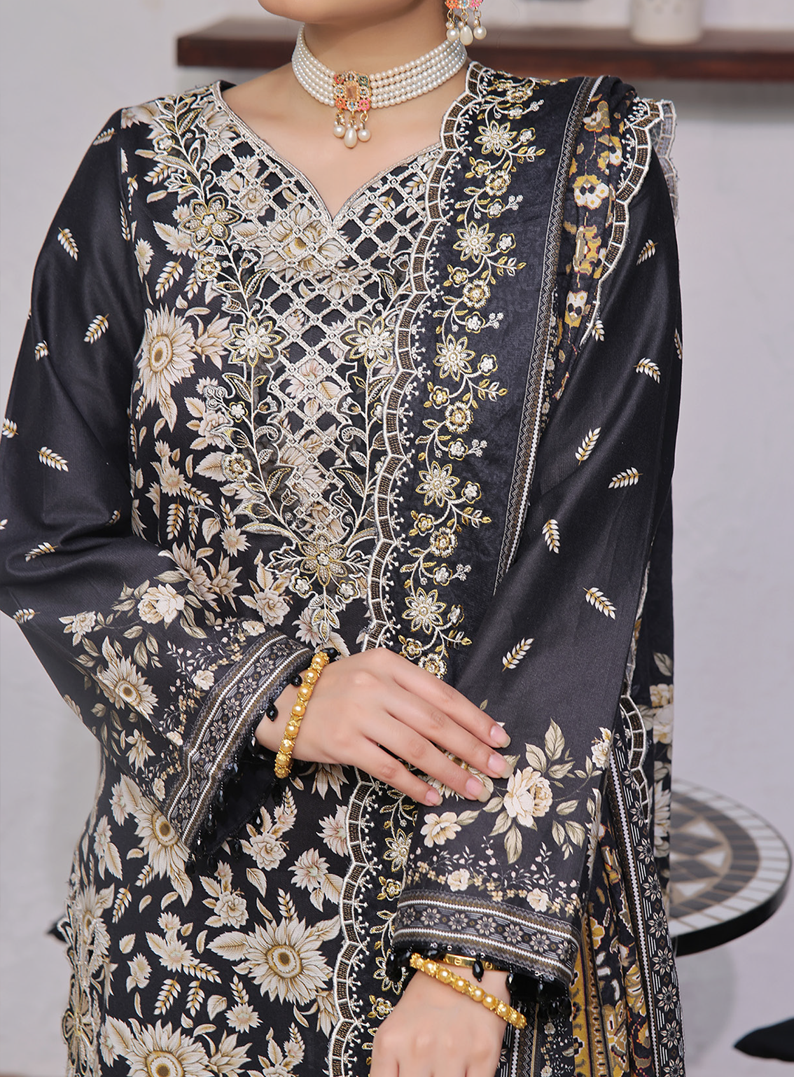 Anmol By VS Textile Embroidered Cottel 3 Piece Unstitched Suit VS24AC D-258 Anmol By VS Textile Embroidered Cottel 3 Piece Unstitched Suit VS24AC D-258