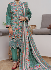 Anmol By VS Textile Embroidered Cottel 3 Piece Unstitched Suit VS24AC D-260