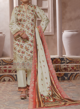 Anmol By VS Textile Embroidered Cottel 3 Piece Unstitched Suit VS24AC D-261