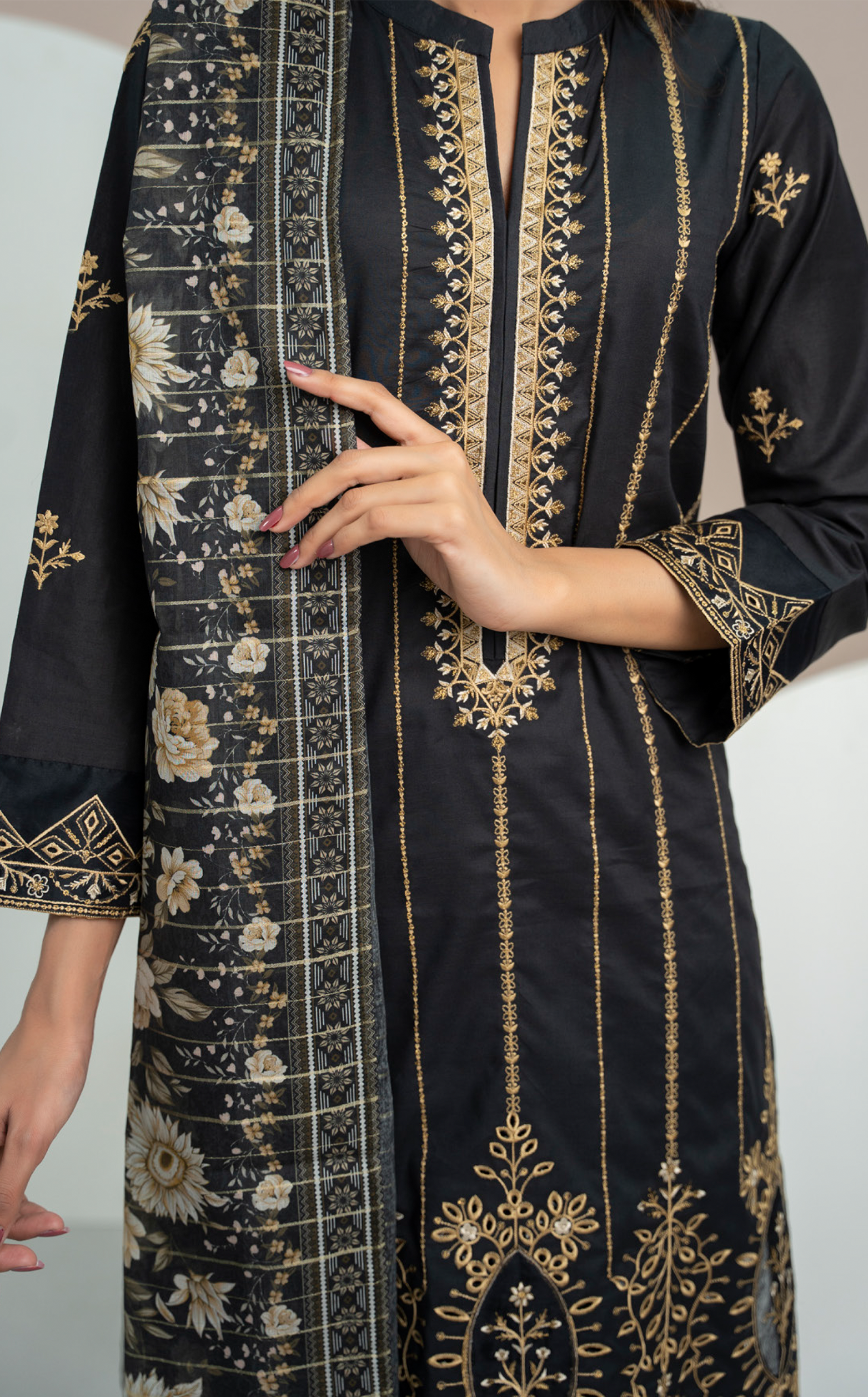 Anmol By VS Textile Embroidered Cotton 3 Piece Unstitched Suit VS24A ECV2-1012 Anmol By VS Textile Embroidered Cotton 3 Piece Unstitched Suit VS24A ECV2-1012