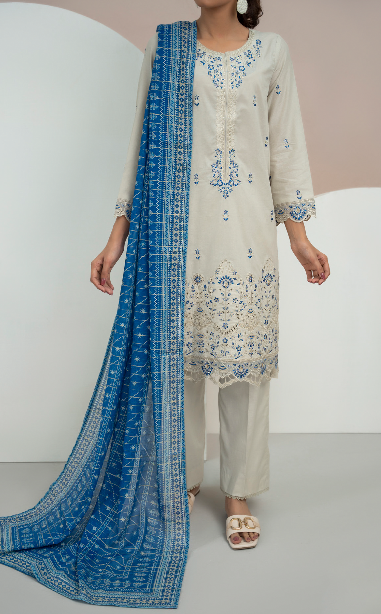 Anmol By VS Textile Embroidered Cotton 3 Piece Unstitched Suit VS24A ECV2-1013 Anmol By VS Textile Embroidered Cotton 3 Piece Unstitched Suit VS24A ECV2-1013