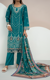 Anmol By VS Textile Embroidered Cotton 3 Piece Unstitched Suit VS24A ECV2-1014