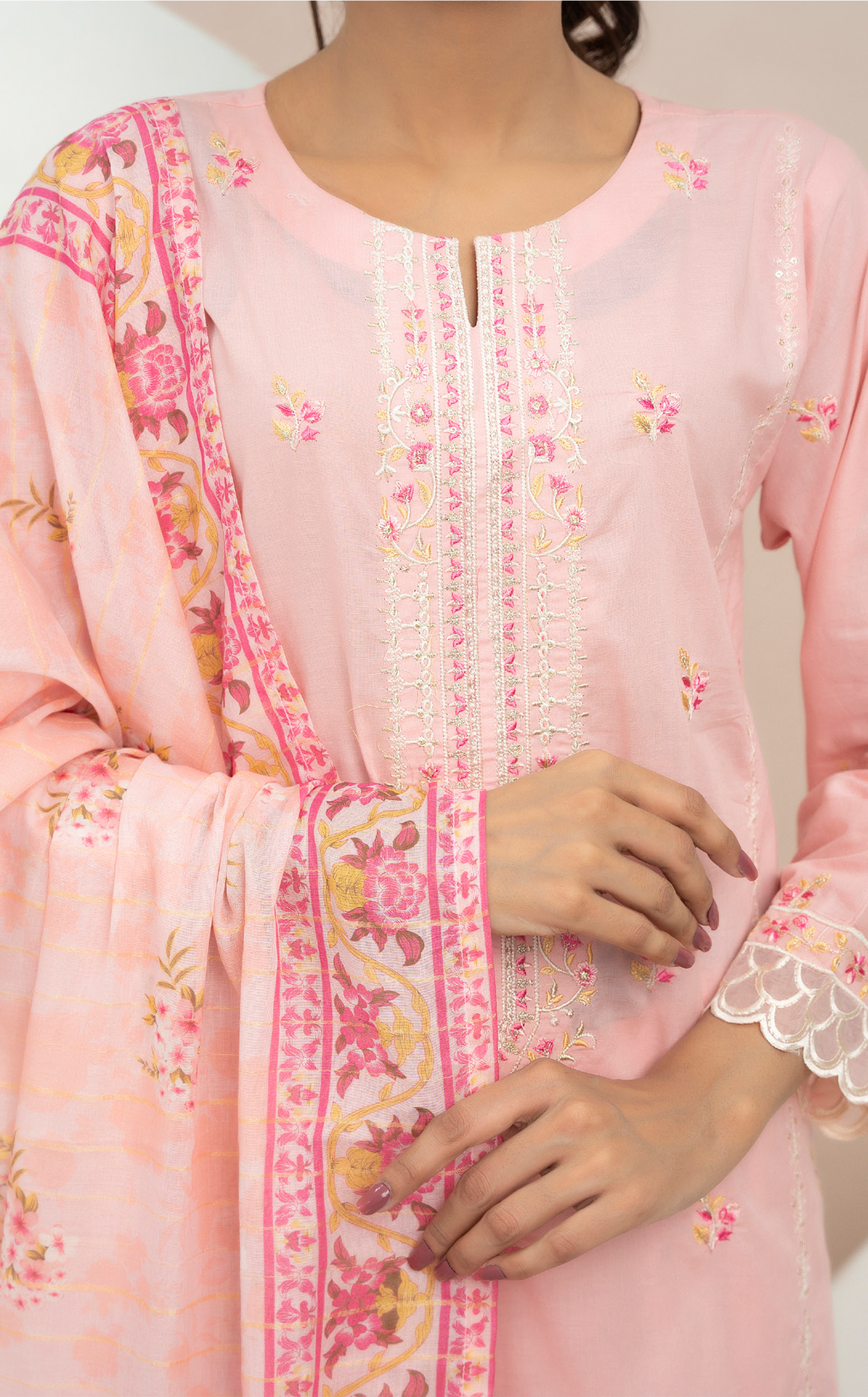 Anmol By VS Textile Embroidered Cotton 3 Piece Unstitched Suit VS24A ECV2-1015 Anmol By VS Textile Embroidered Cotton 3 Piece Unstitched Suit VS24A ECV2-1015