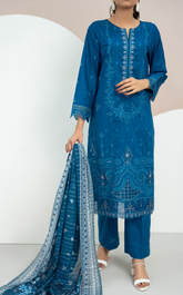 Anmol By VS Textile Embroidered Cotton 3 Piece Unstitched Suit VS24A ECV2-1016