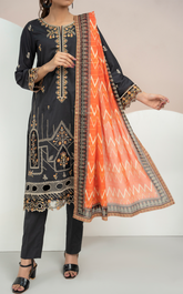 Anmol By VS Textile Embroidered Cotton 3 Piece Unstitched Suit VS24A ECV2-1019