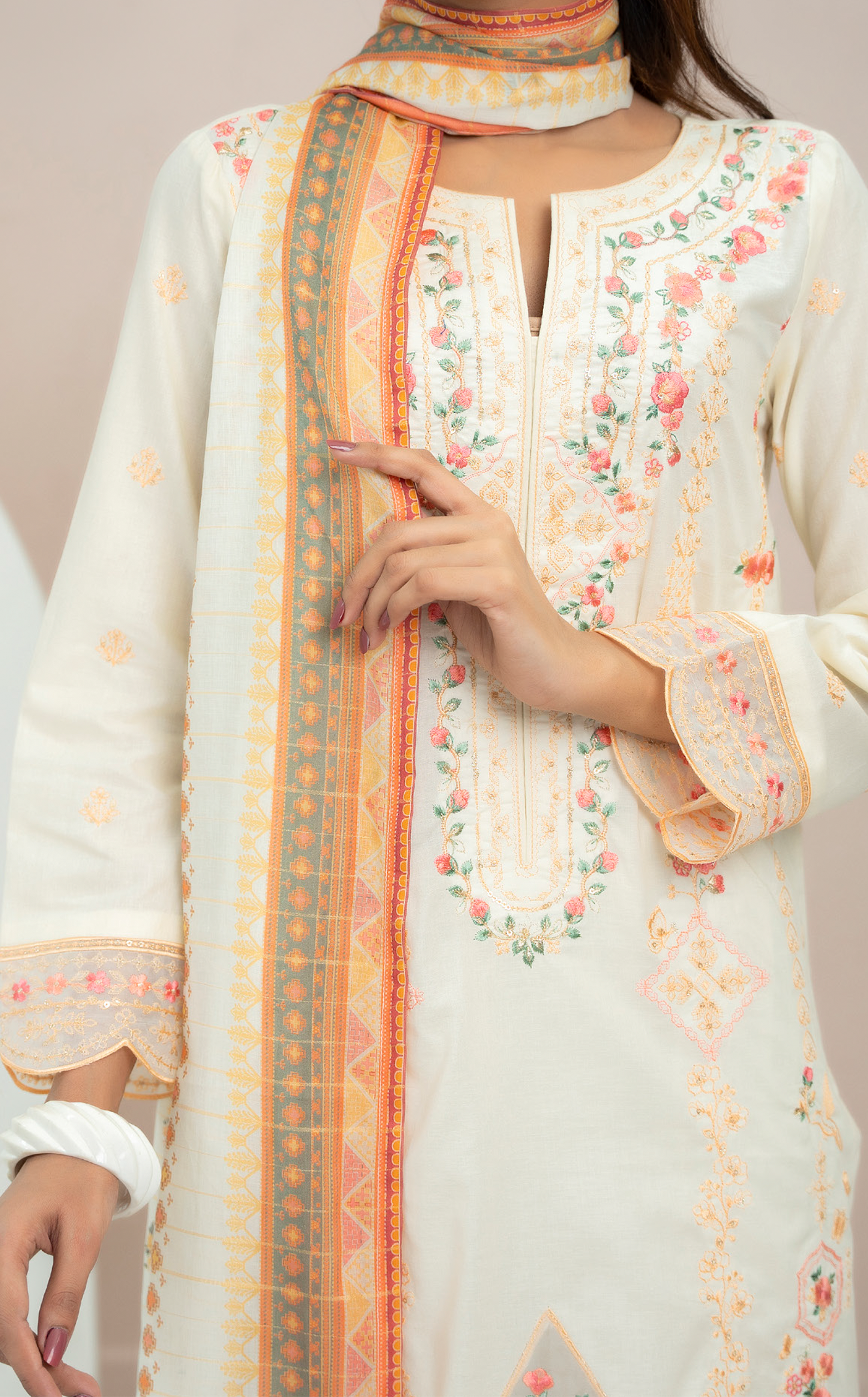 Anmol By VS Textile Embroidered Cotton 3 Piece Unstitched Suit VS24A ECV2-1020 Anmol By VS Textile Embroidered Cotton 3 Piece Unstitched Suit VS24A ECV2-1020