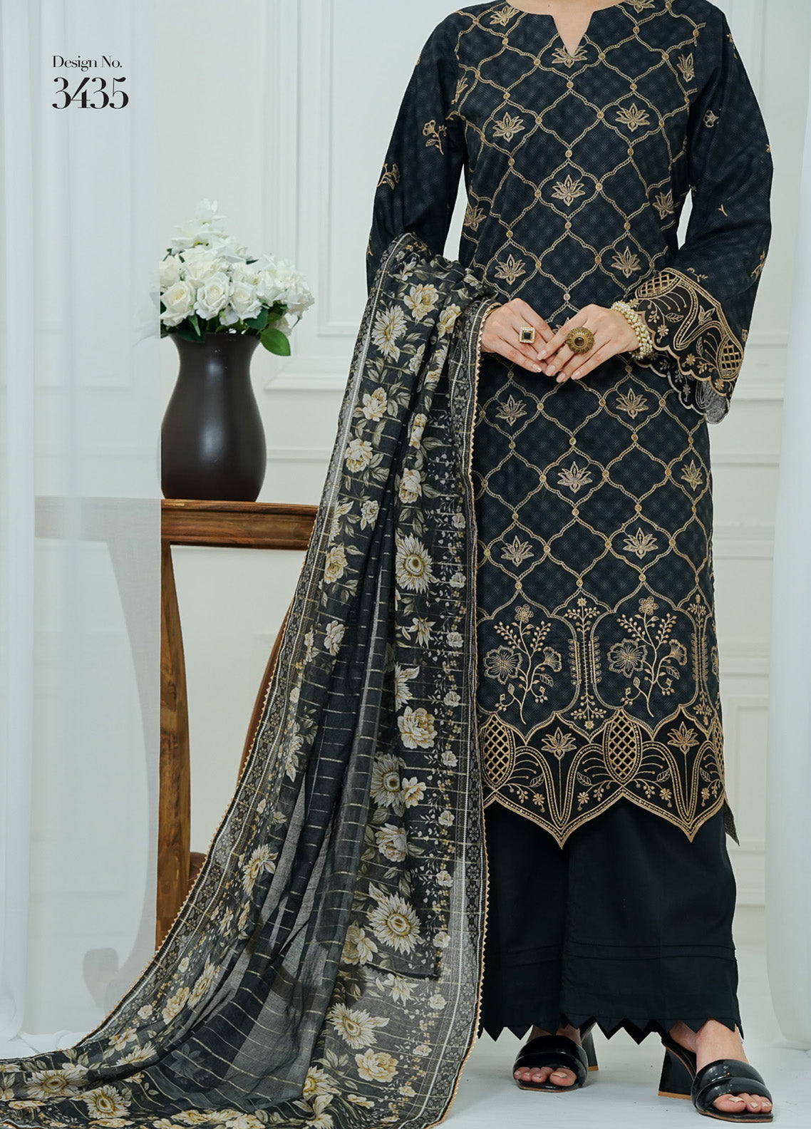 Anmol By VS Textile Embroidered Lawn 3 Piece Unstitched Suit VS25APE D-3435 Anmol By VS Textile Embroidered Lawn 3 Piece Unstitched Suit VS25APE D-3435