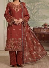Anmol By VS Textile Embroidered Lawn With Fancy Zari Dupatta 3 Piece Unstitched Suit VS24AELFZD D-1008