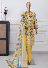 Anmol By HZ Textile Chikankari Embroidered Lawn 3 Piece Unstitched Suit HZ25A ACE-1075