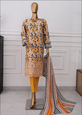 Anmol By HZ Textile Chikankari Embroidered Lawn 3 Piece Unstitched Suit HZ25A ACE-1076