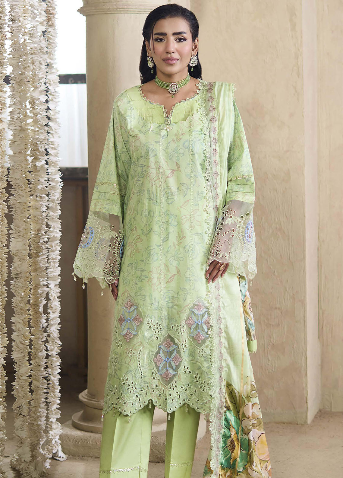 Applique Kari By Alzohaib Embroidered Cutwork Lawn 3 Piece Unstitched Suit AZ26AKEC D-02 Applique Kari By Alzohaib Embroidered Cutwork Lawn 3 Piece Unstitched Suit AZ26AKEC D-02