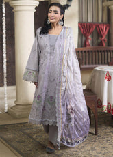 Applique Kari By Alzohaib Embroidered Cutwork Lawn 3 Piece Unstitched Suit AZ26AKEC D-09