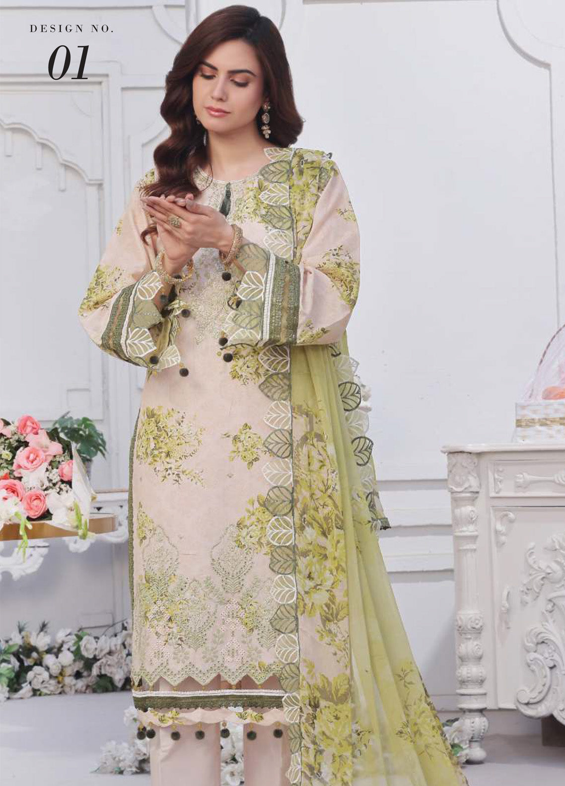 Applique Kari By Alzohaib Embroidered Lawn 3 Piece Unstitched Suit AZ25AK D-01 Applique Kari By Alzohaib Embroidered Lawn 3 Piece Unstitched Suit AZ25AK D-01