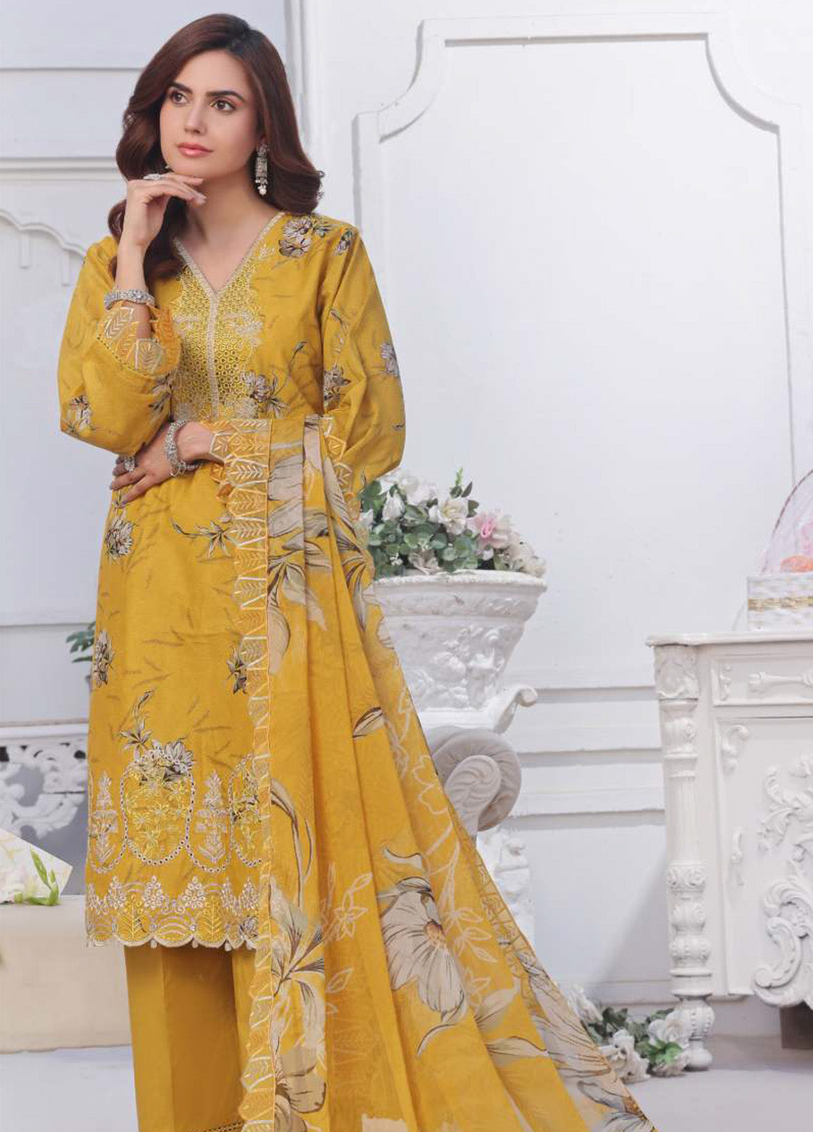 Applique Kari By Alzohaib Embroidered Lawn 3 Piece Unstitched Suit AZ25AK D-05 Applique Kari By Alzohaib Embroidered Lawn 3 Piece Unstitched Suit AZ25AK D-05