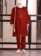 Aroob Embroidered Chiffon 3 Piece Stitched Suit ARB25G D-0236-MN