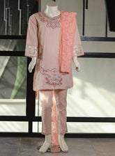Aroob Embroidered Cotton 3 Piece Stitched Suit ARB25G D-PK-0142